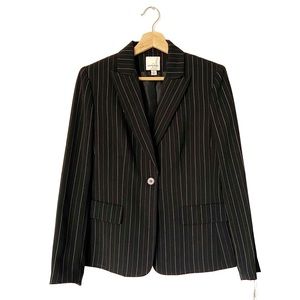 Anne Klein | NWT Pinstripe One Button Blazer